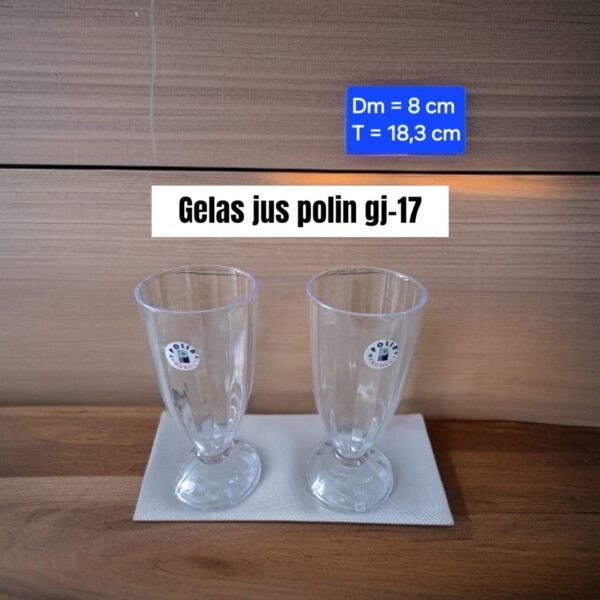 Gelas/ cangkir jus Polin gj-17 (akrilik/mika)