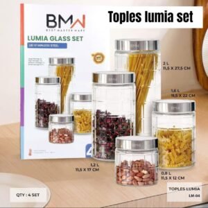 Toples kaca/ beling Lumia BMW set (isi 4 pcs)