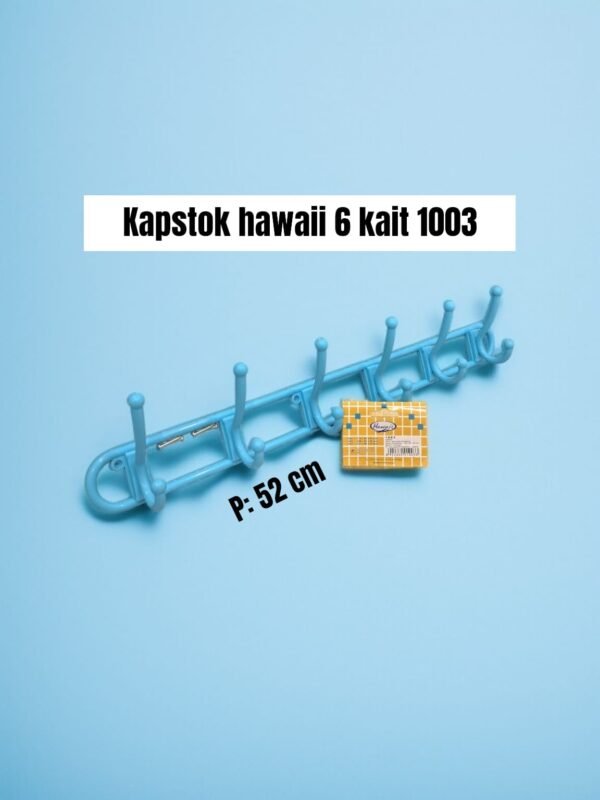 Gantungan baju/ kapstok plastik Hawaii (6 kait)