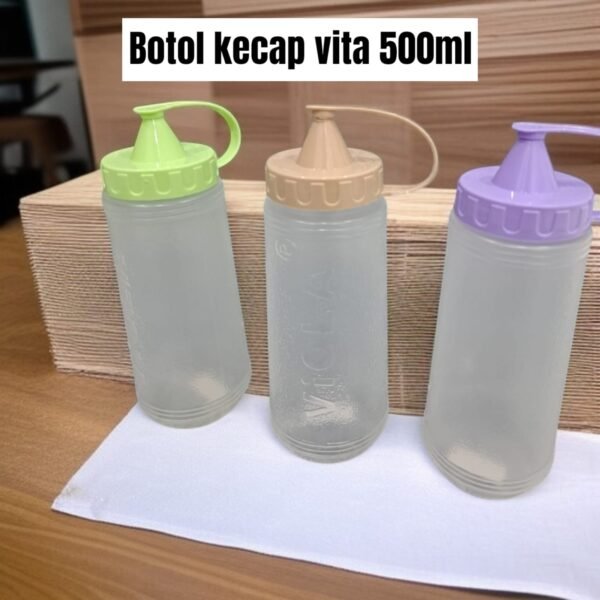 Botol kecap/saus Vita (500 ml)