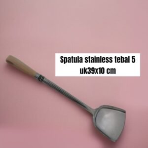 Spatula/ sodet/ sutil 5 tebal (stainless steel gg kayu)