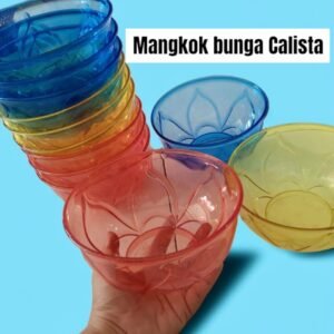 Mangkok bunga transparan warna Calista (16x8,5 cm)