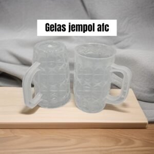 Gelas plastik transparan jempol AFC