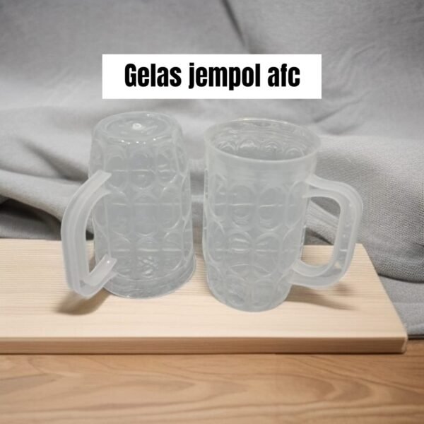 Gelas plastik transparan jempol AFC