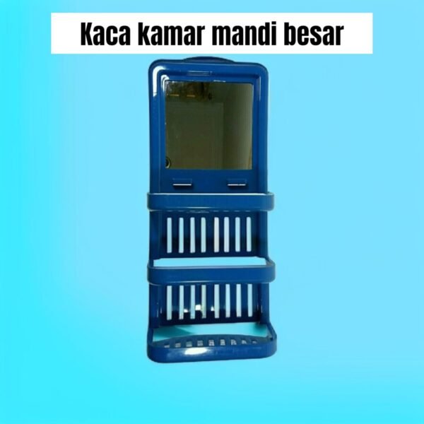 Rak kaca/ cermin kamar mandi besar