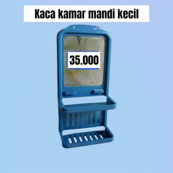 Rak kaca/ cermin kamar mandi kecil