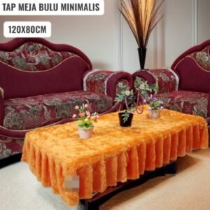 Taplak meja bulu minimalis