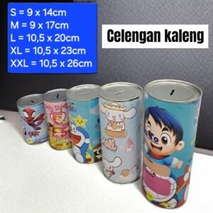 Celengan/ tabungan kaleng karakter