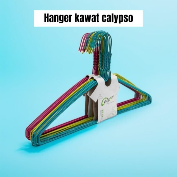 Gantungan baju/ hanger kawat warna Calypso (isi 10)