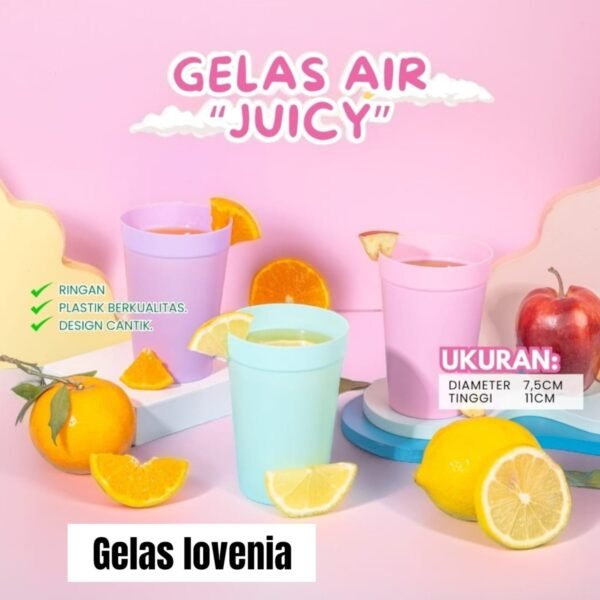Gelas plastik Lovenia juicy