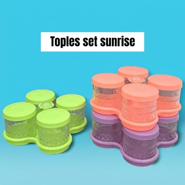 Toples Sunrise set isi 4 (akrilik/mika)