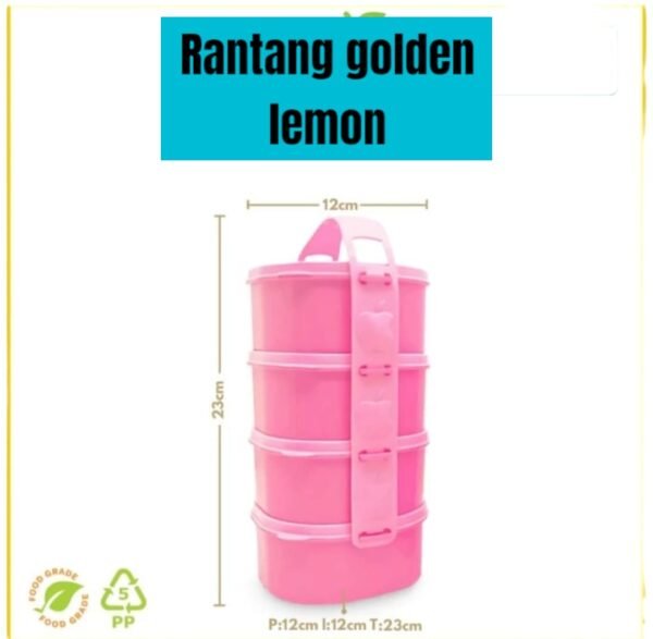 Rantang Sunkist Golden lemon 123 (2,3,4 tingkat)