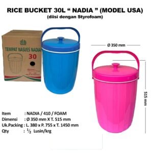 Termos nasi/es, Rice/ice bucket Nadia (26 & 30 liter)
