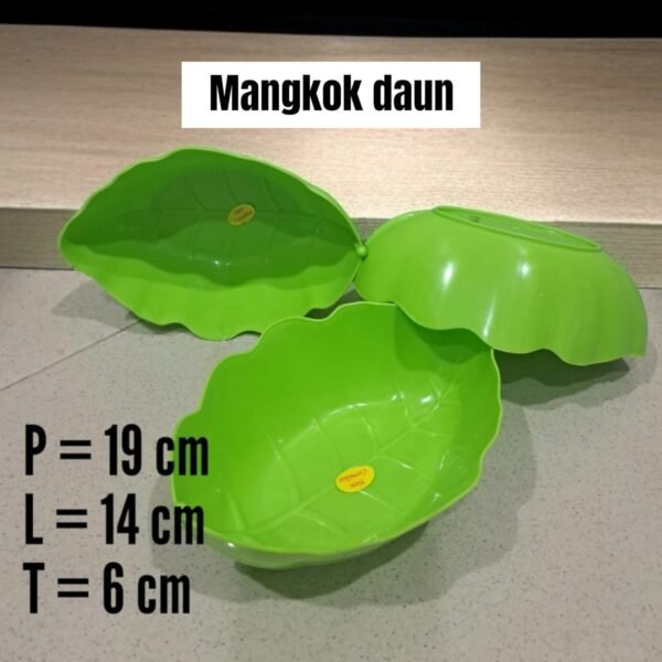 Mangkok plastik Daun (19 cm)
