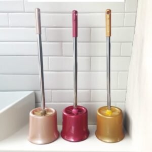 Sikat toilet/wc bulat + tempat
