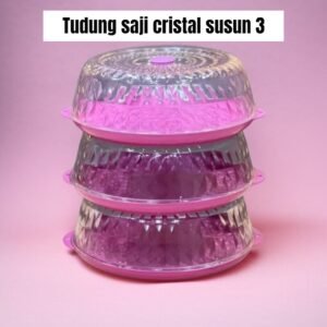 Tudung saji cristal 3 susun