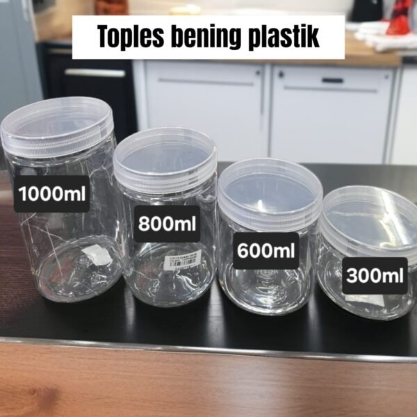 Toples bening plastik