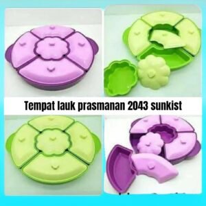 Tempat lauk prasmanan bulat Golden sunkist 2043