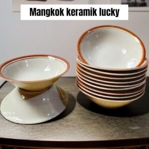 Mangkok bakso keramik lucky (6-7 inch) (15-18 cm)
