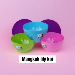 Mangkok plastik lily koi (16x10 cm)