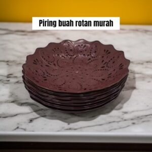 Piring Rotan buah murah (25 cm)