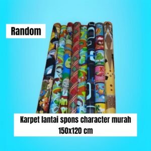 Karpet/tikar lantai character spons (motif random) (150x120 cm)