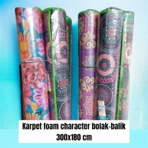 Karpet/tikar foam gambar bolak balik (motif random) (300x180 cm)